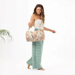 Textile Cone Keep It Light Sporty Duffle in Brown Sugar