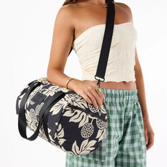 Holomua Keep It Light Sporty Duffle in Sand on Black