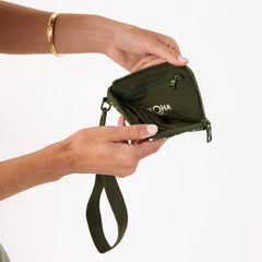 Lattice Go-To Wristlet in Olive
