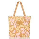 Swoosh Reversible Tote in Hey Girl on Tan