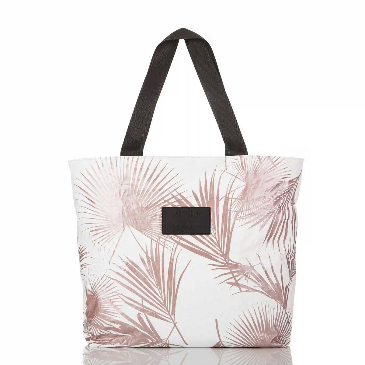 Shop ALOHA Collection Day Tripper Tote Bag | Rose Gold Day Palms