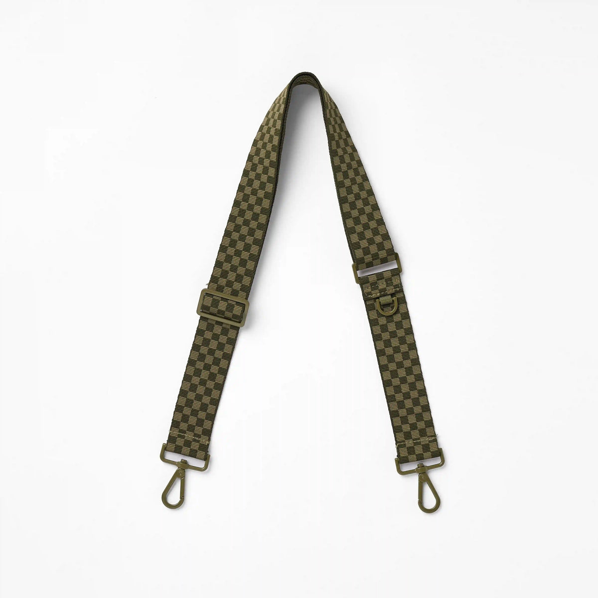 Petite Check Strap in Olive