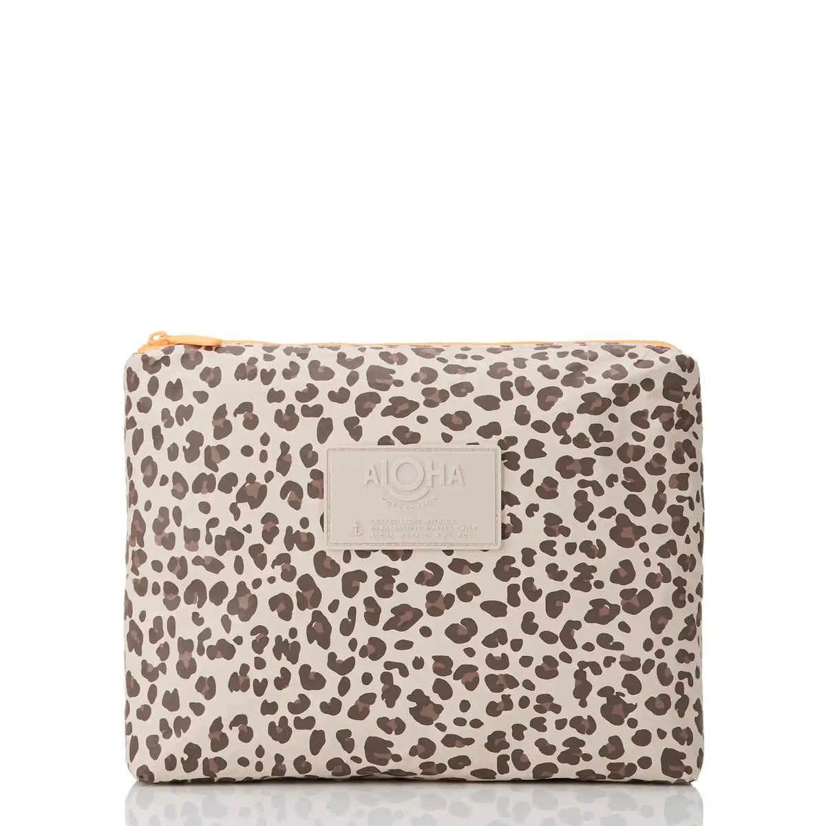 Leopard Cub Mid Pouch in Coconut